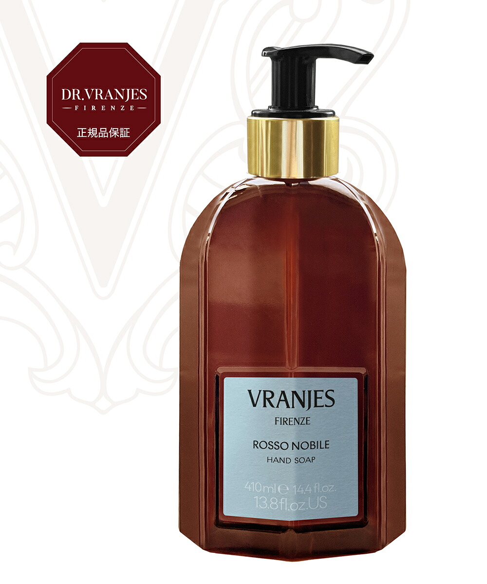 【LINEクーポン有】【2026年春夏新作】ドットール・ヴラニエス DR. VRANJES ハンドソープ 石けん 液体石鹸 正規品 410ml ロッソノービレ チプレッソ・エ・ローズマリーノ ヴァルベーナ ギフト プレゼント・HAND-SP-4512601(レディース)(sg)