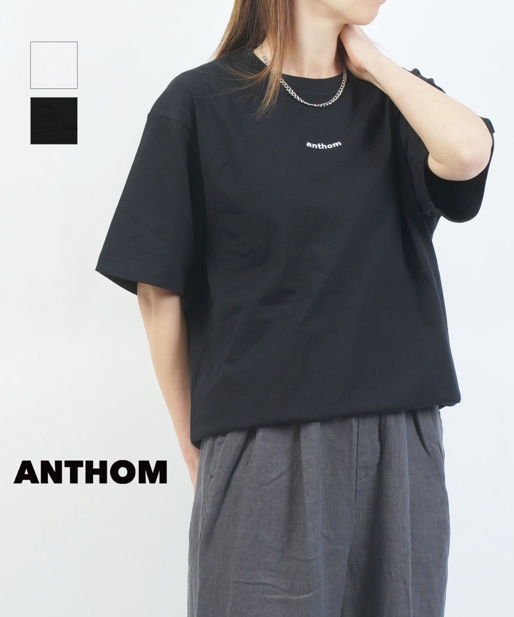 【LINEクーポン有】アントム ANTHOM 半袖 Tシャツ ロゴTシャツ カットソー トップス ゆったり ワイド 無地 シンプル 個性的 大人 カジュアル・A40580-4942601(レディース)