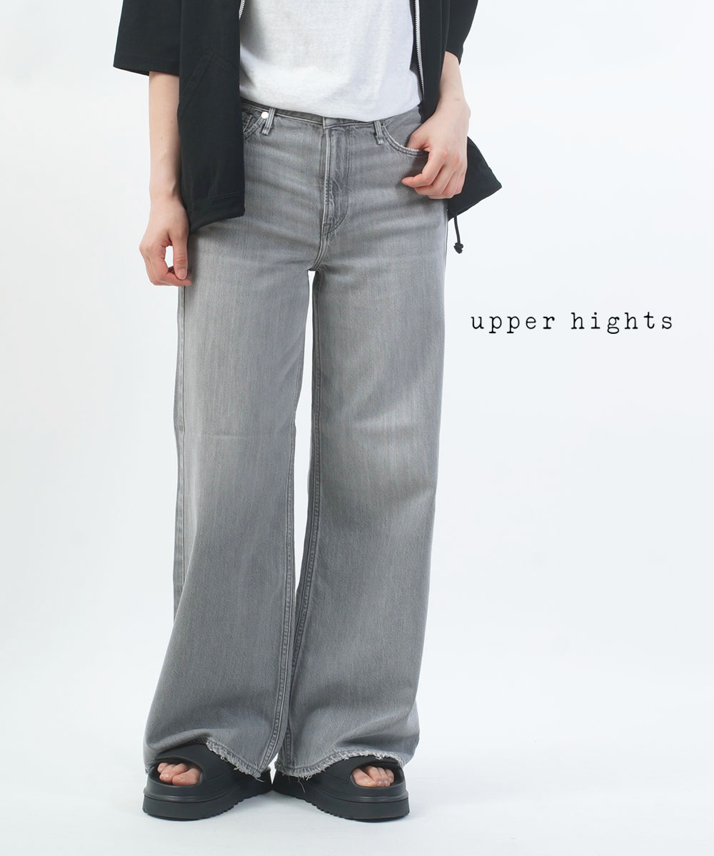 【20%OFF】【LINEクーポン有】アッパーハイツ upper hights デニム パンツ フレア ワイドパンツ デニムパンツ ジーンズ 体型カバー 脚長 美脚・L8B312202-2942601(レディース)|etre!par bleu comme bleu