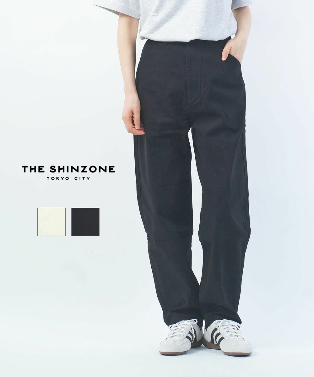 【30%OFF】【LINEクーポン有】ザ シンゾーン THE SHINZONE テーパードパンツ ボトムス ストレッチ 体型カバー ハイウエスト 大人カジュアル ブラック エクリュ・24AMSPA10-4432402(レディース)|etre!par bleu comme bleu