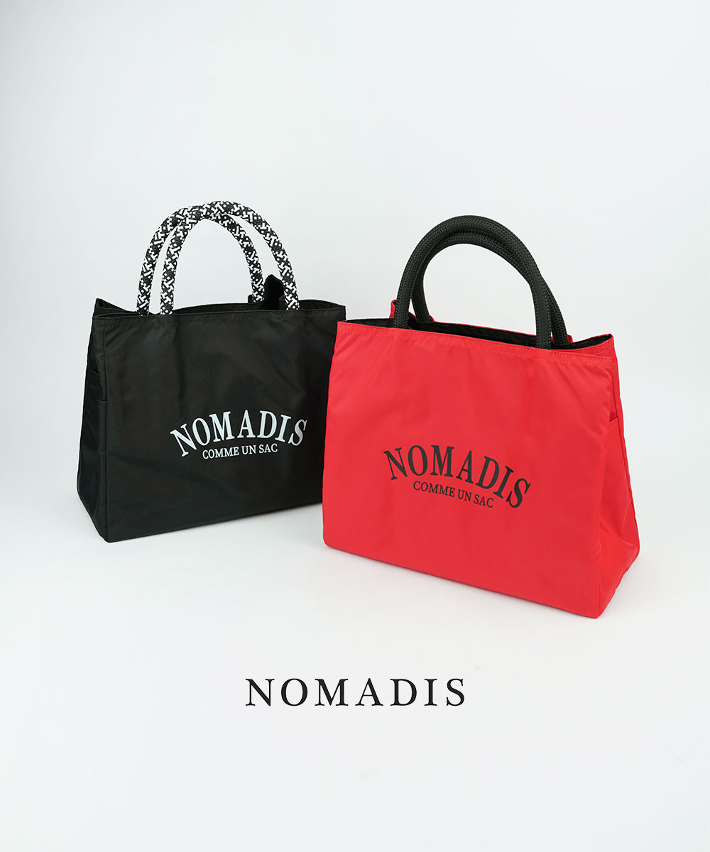 【2026年秋冬新作】【LINEクーポン有】ノマディス NOMADIS トートバッグ トート バッグ マザーズバッグ ナイロン A4 リバーシブル ロゴ 無地 ワイド 軽量 軽い 通勤 通学 おしゃれ・26AW-N197-4872602(レディース)｜etre！par bleu comme bleu