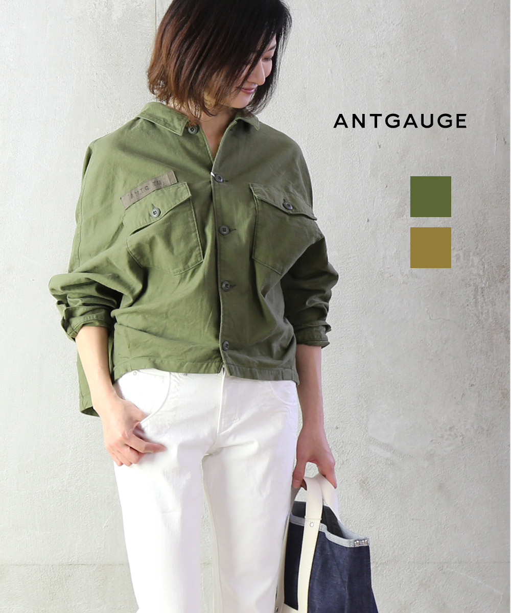 期間限定送料無料 コート ジャケット ミリタリージャケット 5 レディース Last 1 シャツジャケット オーバー アーミー Antgauge コットン アントゲージ Dgb Gov Bf