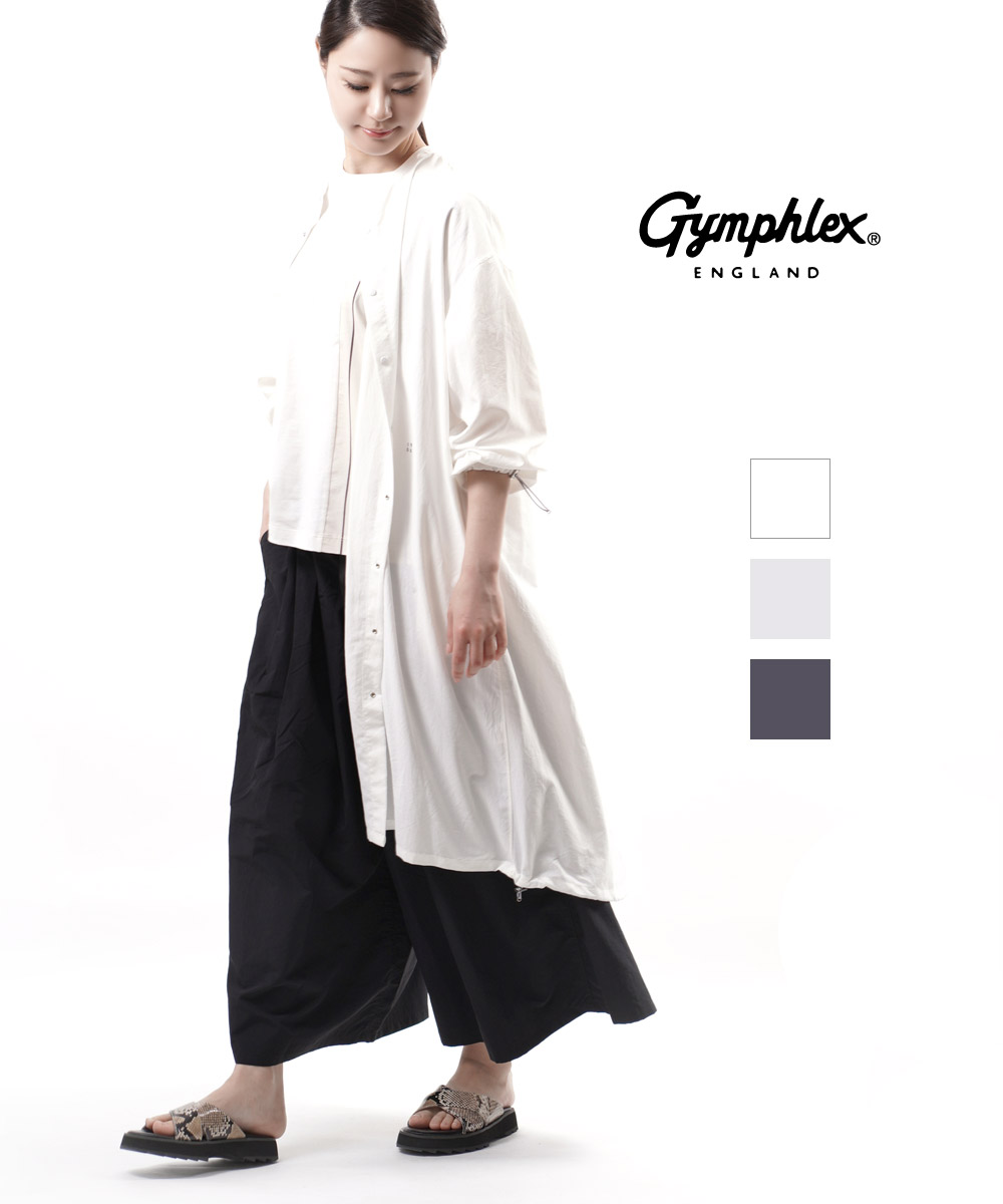 シャツ ブラウス 新春福袋21 シャツワンピース J 3817peb レディース Jp クーポン対象外 ロング シャツ バンドカラー Gymphlex ポリエステルブロード ジムフレックス Revista Facene Com Br