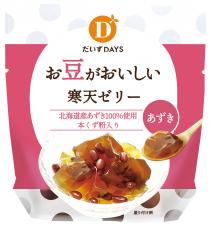 ムソー　だいずデイズ　お豆がおいしい寒天ゼリー・あずき　110g画像