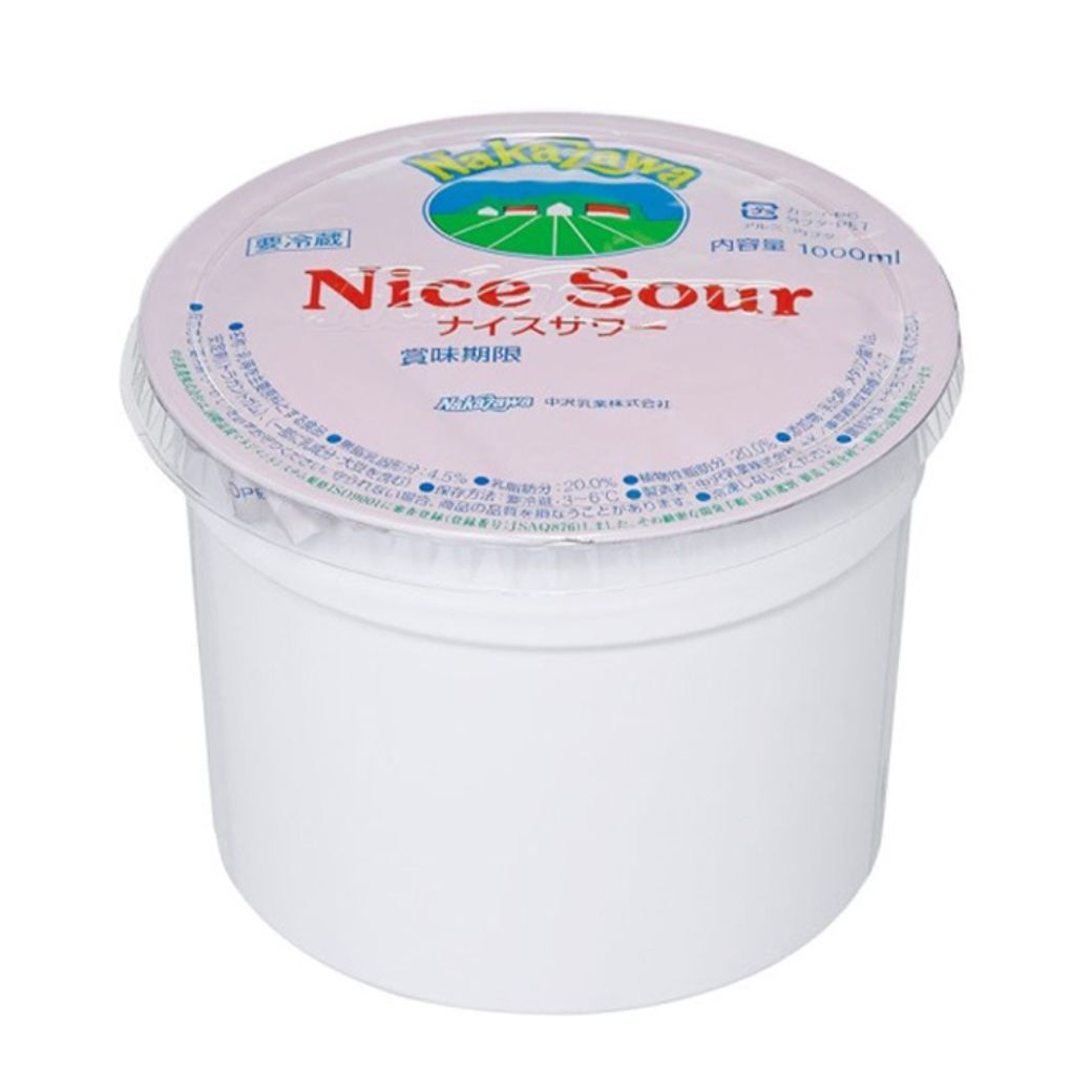 【送料無料】中沢乳業　ナイスサワー　1000ml×4個セット【冷蔵】