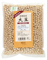 【送料無料】オーサワ　有機栽培大豆（北海道産）1kg　x4個セット
