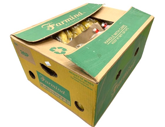 <br>【有機認証】オーガニック　無くん蒸　メキシコ産有機バナナ　約570gP×26P入　1箱【冷蔵】