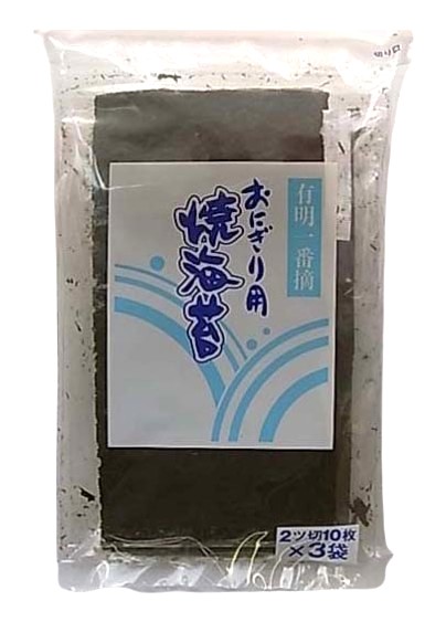 成清海苔店　おにぎり用焼のり　2切10枚×3袋（全形15枚分）ｘ4 セット
