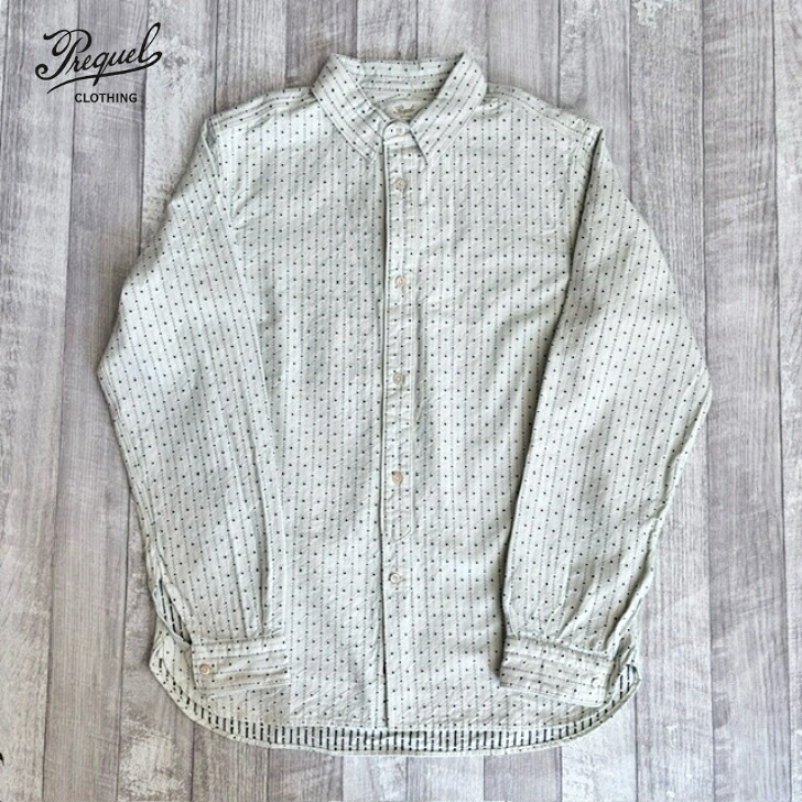 【プリクエル】 インディゴ ストライプ シャツ PREQUEL Indigo Stripe Shirt クラシック フランス 19,642円