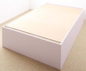 大容量収納庫付きベッド ベッドフレームのみ 深型 ベーシック床板 セミダブル｜ブリッサリットル