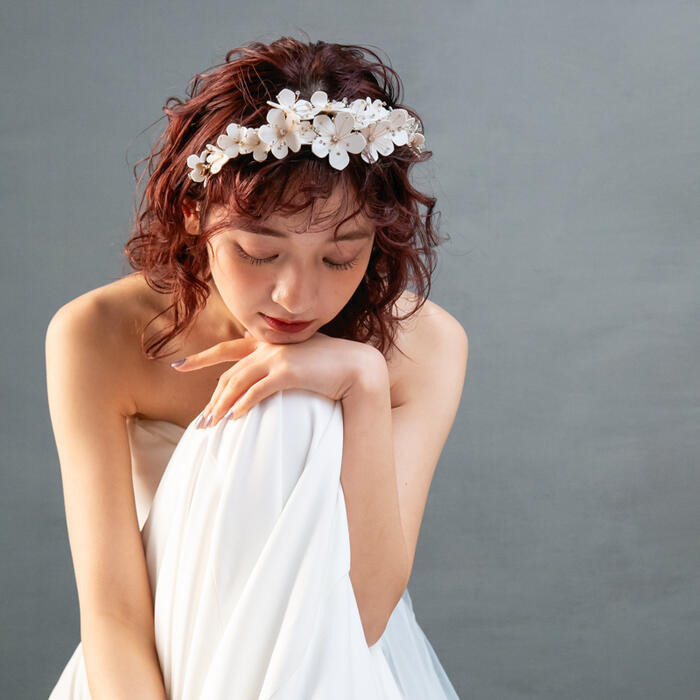 tamara ウェディングヘッドドレス 花 tamara ウェディングヘッドドレス 花