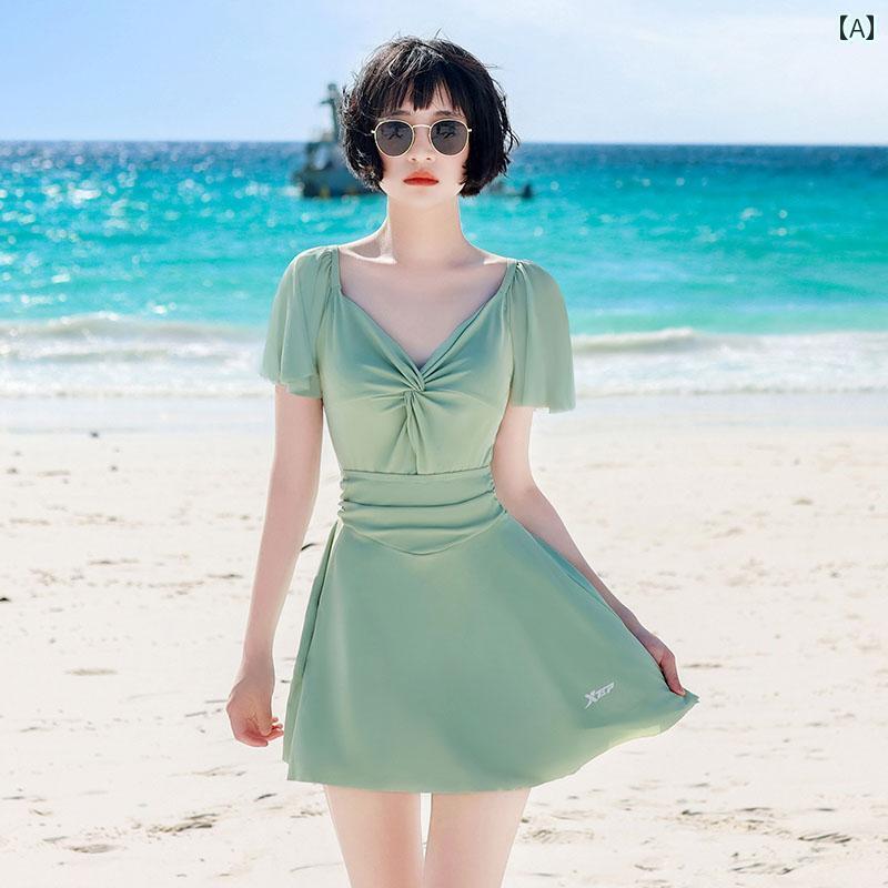 ワンピース 水着 カジュアル スイムウェア レディース 夏 海 プール リゾート レジャー 体型カバー 9,992円