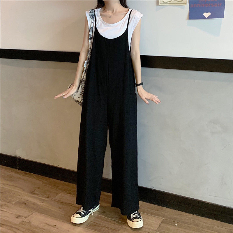 きれいめ カジュアル オーバーオール ワイドパンツ オーバーオール サロペット ワイドパンツ カジュアル ワイド
