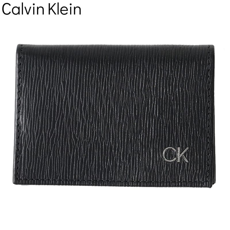 【Calvin Klein】 カルバンクライン カードケース 名刺入れ カードケース 革小物 名刺入れ Card Case メンズ カードケース ブラック 31CK200002 人気 おすすめ おしゃれ ブランド プレゼント ギフト 父の日
