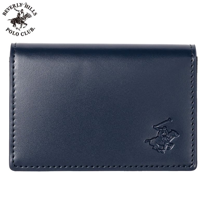 【BEVERLY HILLS POLO CLUB】 ビバリーヒルズ ポロ クラブ 名刺入れ カードケース 名刺入れメンズ 名刺入れ ネイビー/ブラック BHG-M1007-NV-BK 人気 おすすめ おしゃれ ブランド プレゼント ギフト 父の日
