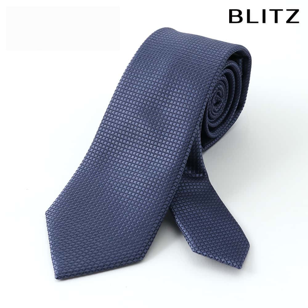 未使用級✨️TOM FORD ネクタイ 青 ブルー ドット 光沢 シルク ウール