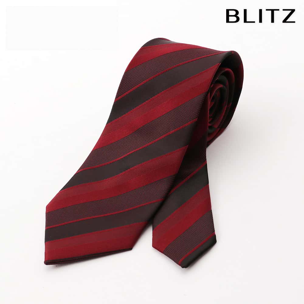 楽天市場】洗えるネクタイ ストライプ ワイン レッド 赤 7cm幅