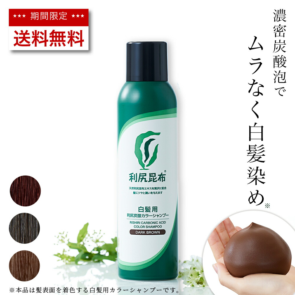 楽天市場】【今だけP10倍】利尻炭酸カラーシャンプー 180g×2本