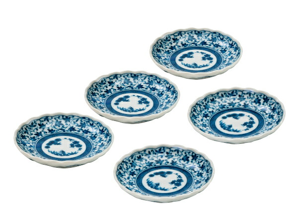 楽天市場】美濃焼 和食器 古伊万里唐草 大皿 23cm パスタ 染付風花