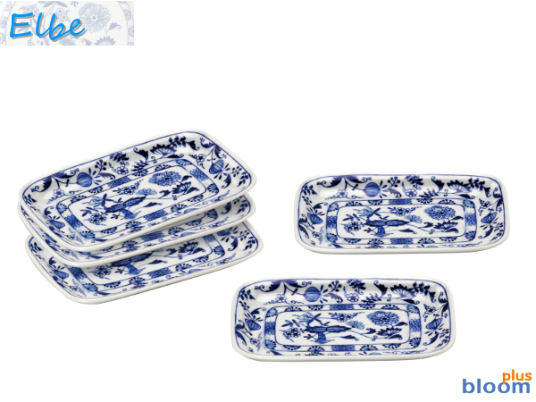 【5枚セット】美濃焼 エルベスナック皿セット16.5x11.5x2cmplate elbe made in japan【bloom-plus】長角皿画像