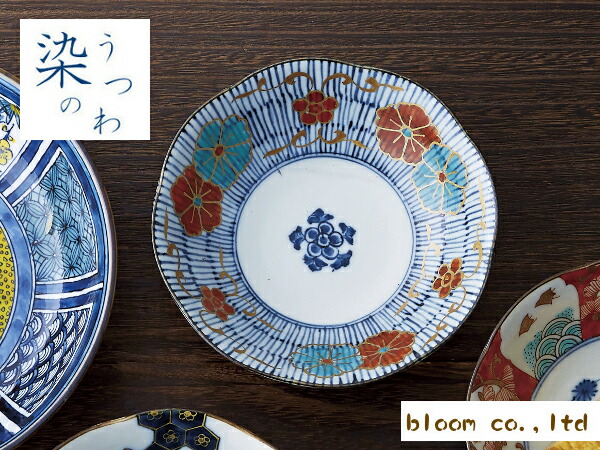 楽天市場】美濃焼 染錦古伊万里小皿 間取錦草花【径12x高2cm】【plate 