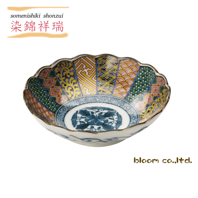 楽天市場】美濃焼/ギフト対象外 染錦祥瑞小鉢径10.5x4cm 小鉢 10