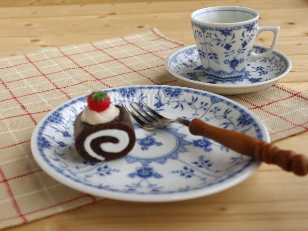 楽天市場】美濃焼 洋食器 ブルーシェル ケーキ皿 5枚セット 19cm皿径