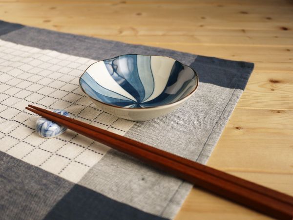 楽天市場】美濃焼 染付 絵変り 8客小付鉢揃 11cm11cm高4cm