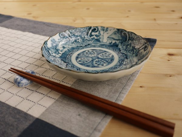 楽天市場】美濃焼 染付 絵変り 8客小付鉢揃 11cm11cm高4cm