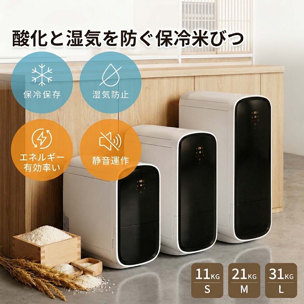 【 1年引き請ける 】 SaiEL 保冷米びつ 上げ米空調設備 米電気冷蔵庫 米保護すること容れもの 10kg / 20kg / 30kg か細い 今めかしい 保冷ライスストッカー 1合称量 鮮度守りつづける 燻す押しとどめる 殺虫剤打つ手 鮮度守りつづける 静音 省エネ 大電気容量 オシャレ 御膳上等感 日数数えること付き添い人 米保護すること容れもの 勝手もと納める パウダーコンパクト 上げ米