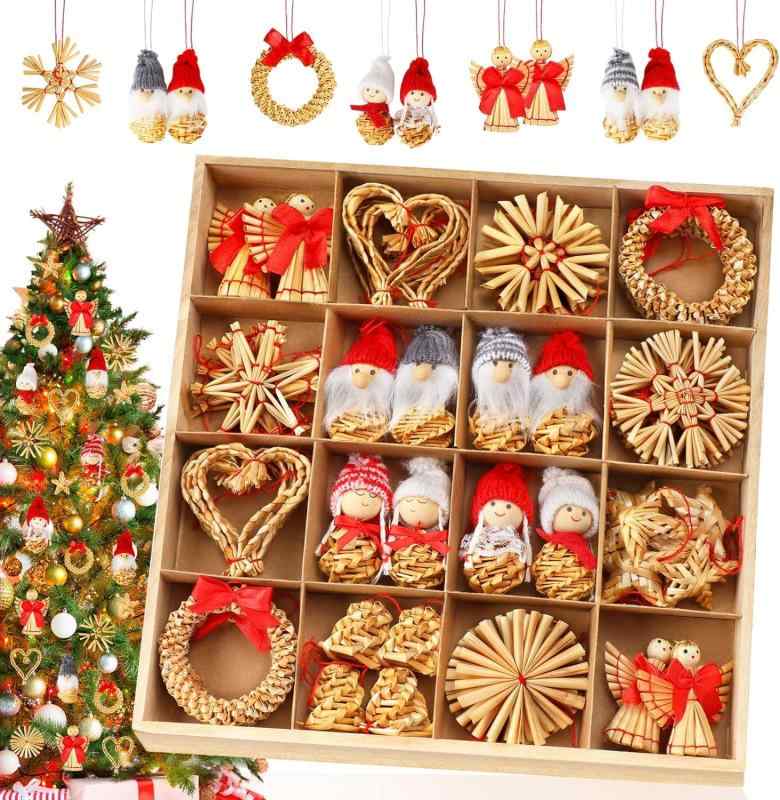 楽天市場】クリスマスツリー オーナメント 52点セット クリスマス飾り
