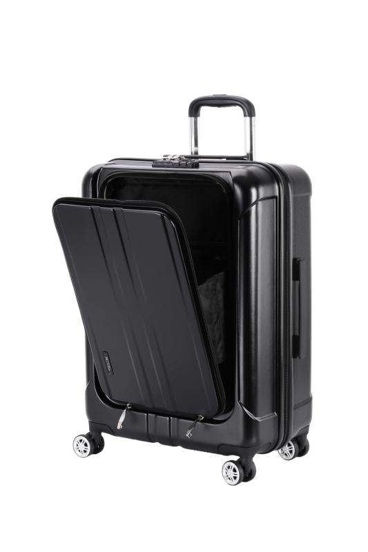 [アクタス] キャリーケース ジッパー フロントオープン 預入無料 約60L 約3.9kg