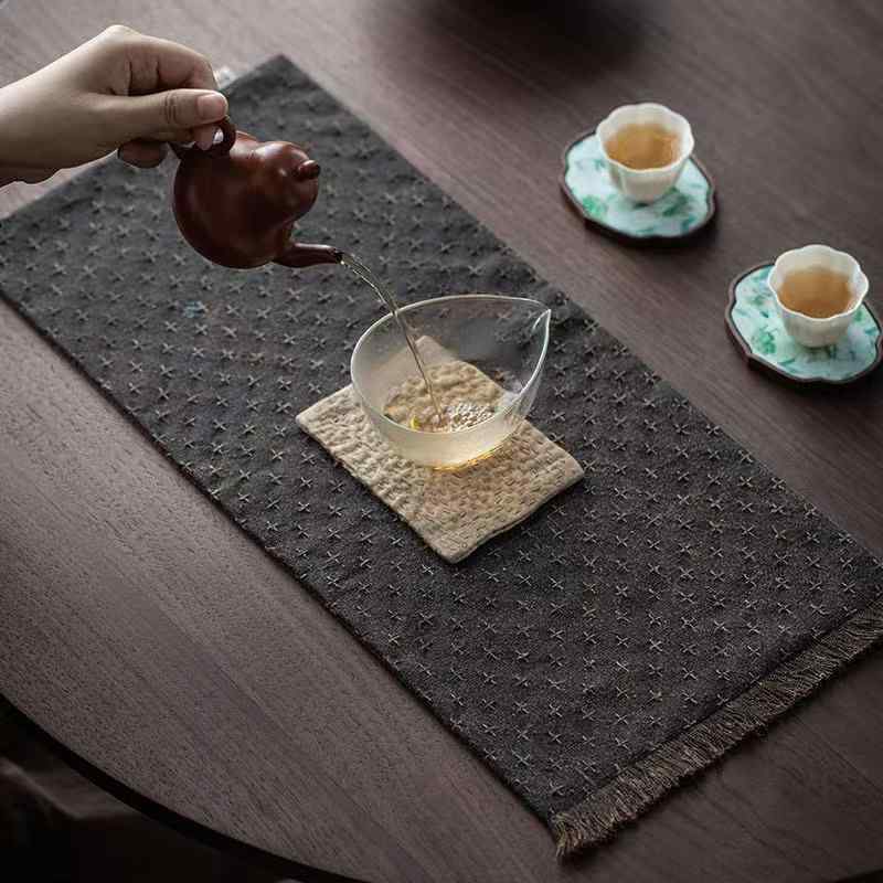 茶席 香雲紗 うつり変わり 乾泡式 中国風 禅表現スタイル レトロ 古典派音楽 茶道 茶敷 速見表伝令 布切れ 和今めかしい 室内装飾 お点前 お客さん用