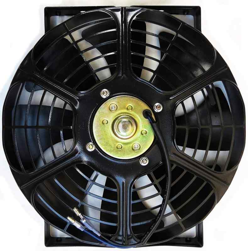 （mind items） 10インチ 汎用 薄型 電動ファン プル式 吸風式 12V 自動車用