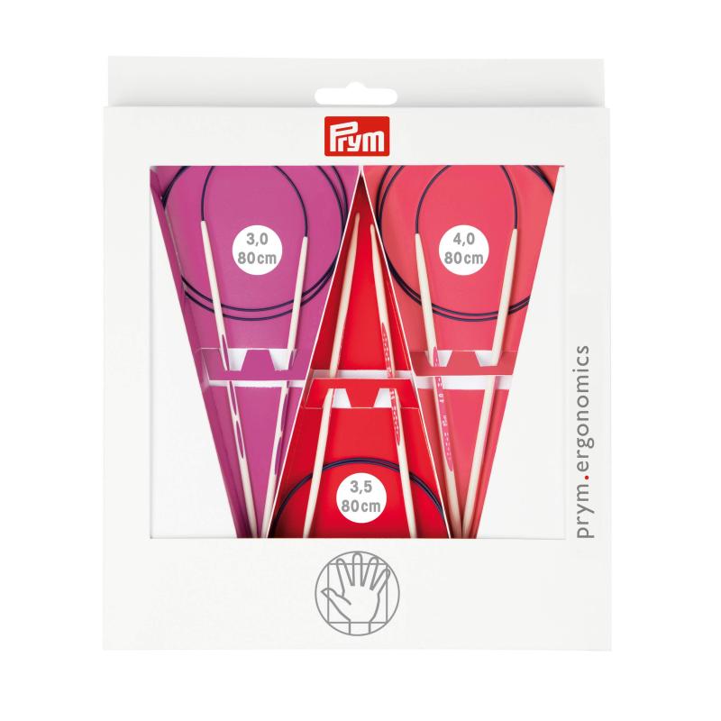 プリム(Prym) エゴノミック輪針８０ｃｍ ３．０／３．５／４．０ PRM215000