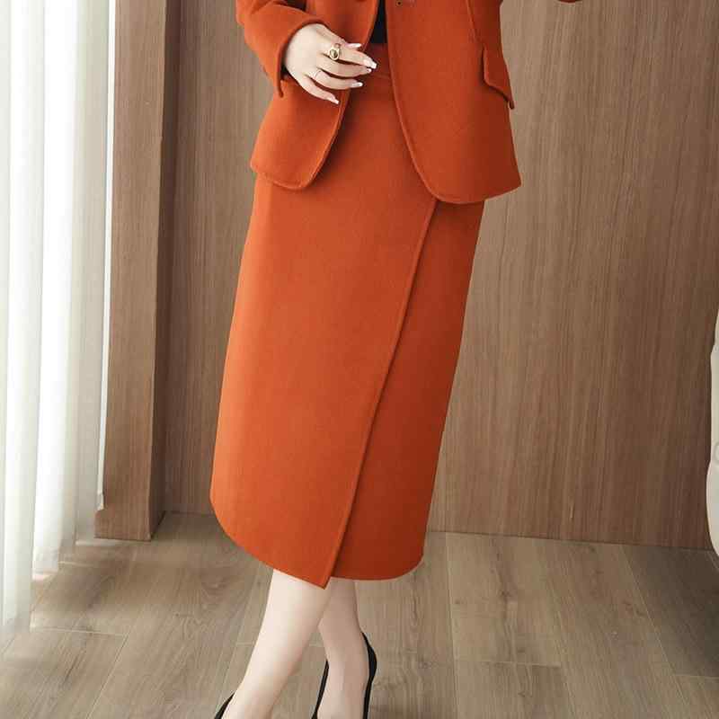 スカート レディース ロング 秋冬 ウール リバーシブル Aライン ハイウエスト 暖かい きれいめ 上品 快適 ミモレ丈 シンプル 無地 カジュアル 通勤 オフィス|bloomelier
