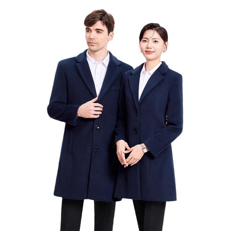 コート メンズ レディース 男女兼用 チェスターコート ロングコート 秋冬 防寒 厚手 事務服 礼服 葬儀 喪服 冠婚葬祭 通勤 ビジネス ビジネスコート テーラードジャケット オフィス キャリア フォーマル 無地 ダブルボタン 撥水加工|bloomelier