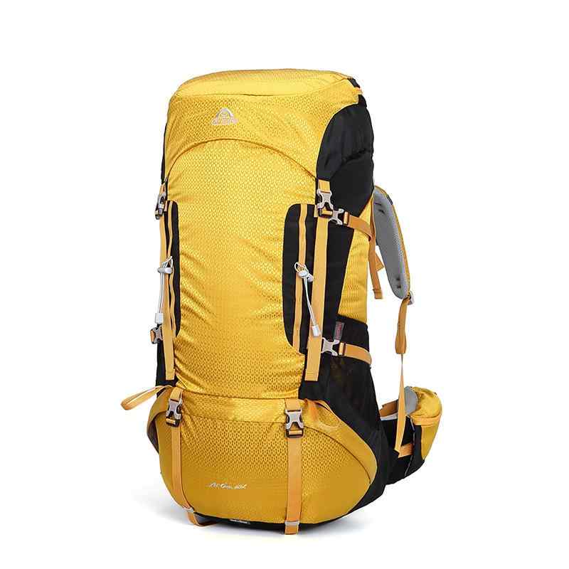 登山バッグ 男女兼用 リュックサック 60L 大容量 超軽量 防水 通気性 耐摩耗性 減圧 ナイロン 無地 バックパック アウトドア 登山 キャンプ 旅行 トレッキング 防災リュック|bloomelier