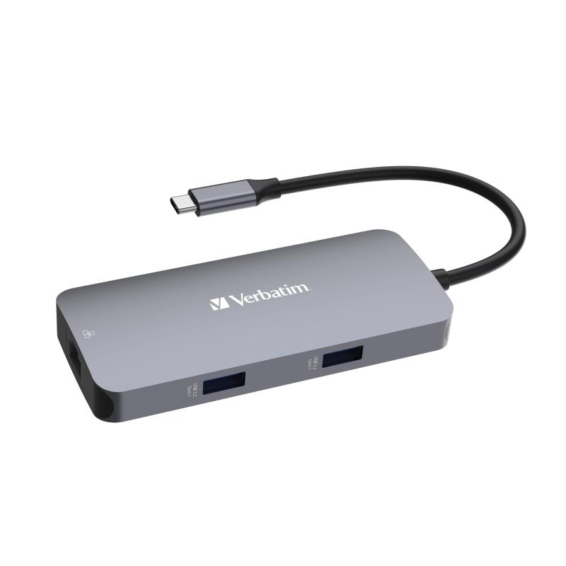 バーベイタム(Verbatim) PD急速充電対応 USB Type-Cハブ 5 in 1 最大85W USB Power Delivery 対応 USB-Cポート 4K出力対応(60Hz) 5Gbpsデータ転送 HDMIポート USB-Cポート USB｜bloomelier