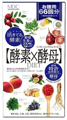 【５個セット】メタボリック イースト&times;エンザイムダイエット　66回分 132粒&times;５個セット 【正規品】 ※軽減税率対象品｜ブルームグリーン
