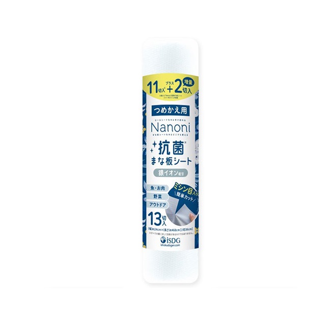 【２０個セット】 ISDG Nanoni 抗菌 まな板シート つめかえ用(13切)×２０個セット【正規品】