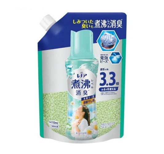 【３個セット】 P&G レノア 煮沸レベル消臭 抗菌ビーズ 部屋干し 花とおひさまの香り 詰め替え(1410ml)×３個セット【正規品】