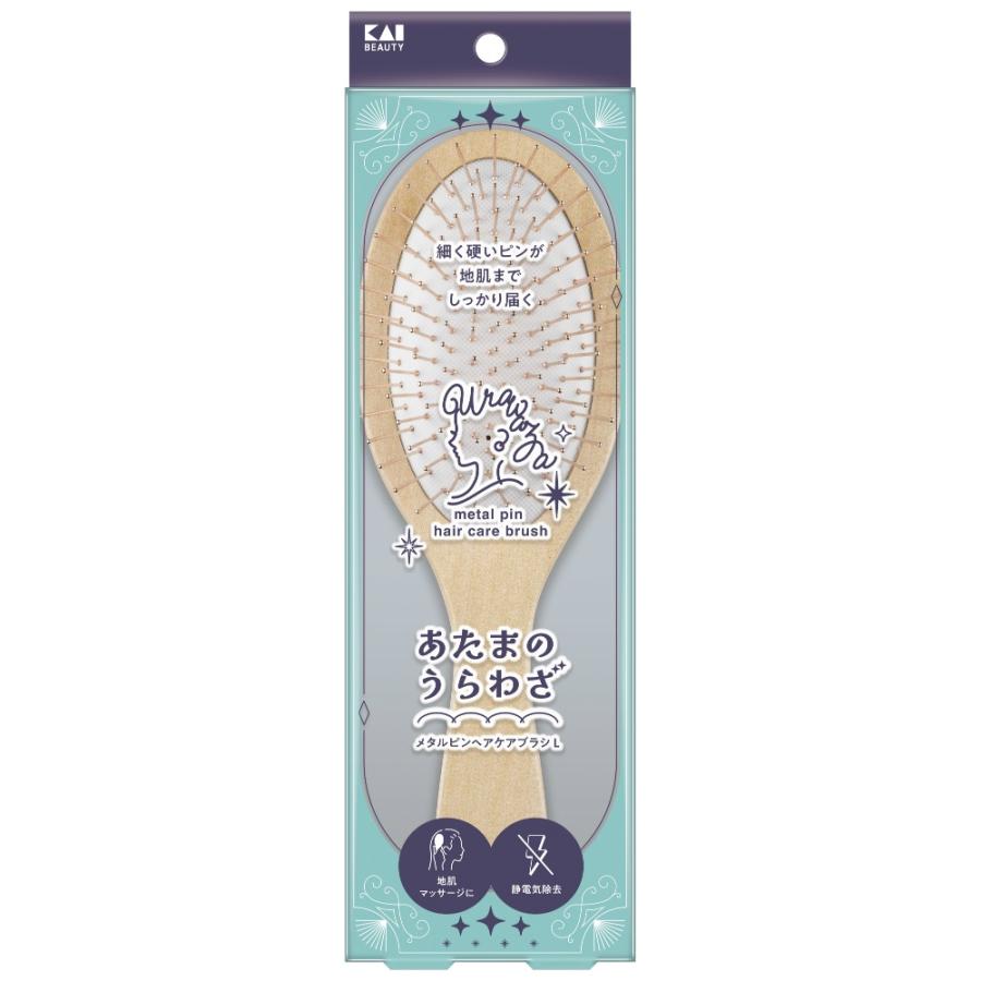 【10個セット】 貝印 あたまのうらわざメタルピンヘアケアブラシL×10個セット【正規品】【k】【ご注文後発送までに2週間前後頂戴する場合がございます】|ブルームグリーン