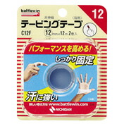 【７２個書き割り】【１容れもの分】 バトルウィン テーピング磁気テープ 12 (12mmX12m 2巻入)×7２個書き割り 【定め事品】