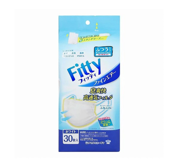 【２０個セット】 玉川衛材 フィッティ ファインエアーマスク ホワイト ふつう(30枚入)×２０個セット【正規品】 13,202円