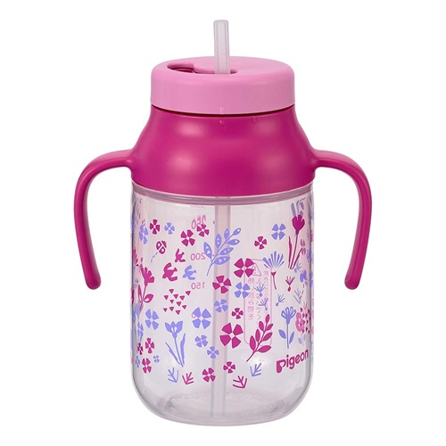 【２０個書き割り】【１容れもの分】 ピジョン 麦わら瓶 クルット お花 サクラ色(330ml)×２０個書き割り １容れもの分【定まり品】【mor】【ご申しつける後送りとどけるまでに3週前後もらい受けるする切っ掛けがございます】