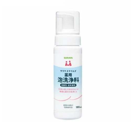 【１０個セット】 サラヤ サラヤスマイルズ 薬用泡洗浄料(180ml)×１０個セット【正規品】