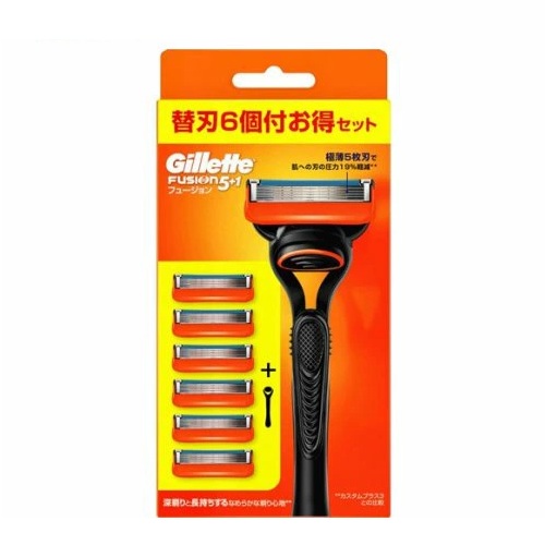 【24個セット】【1ケース分】 P&G ジレット フュージョン マニュアルホルダー(ホルダー+替刃6個入)×24個セット 1ケース分【正規品】【mor】【ご注文後発送までに2週間前後頂戴する場合がございます】|ブルームグリーン