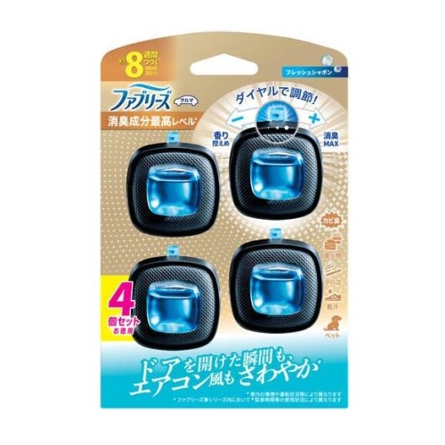 【１０個セット】 P&G ファブリーズ イージークリップ 車用 フレッシュシャボン(2.5ml×4個入)×１０個セット【正規品】 13,117円