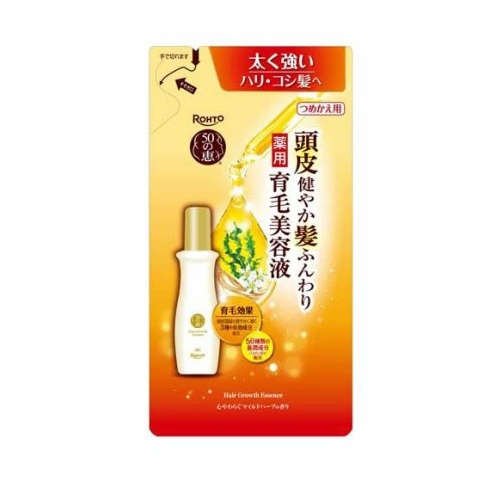【１０個セット】 ロート製薬 50の恵 頭皮健やか髪ふんわり 薬用育毛美容液 つめかえ(150ml)&times;１０個セット【正規品】｜ブルームグリーン